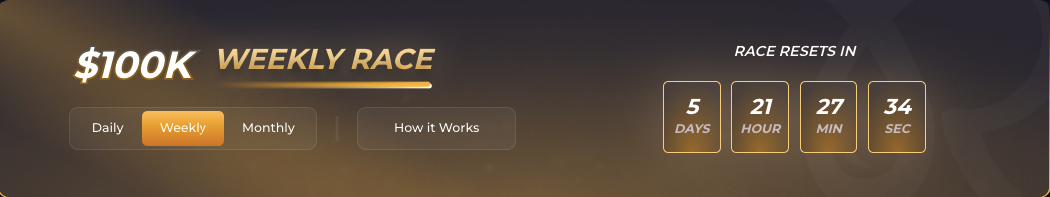 Rainbet $100K Weekly Race